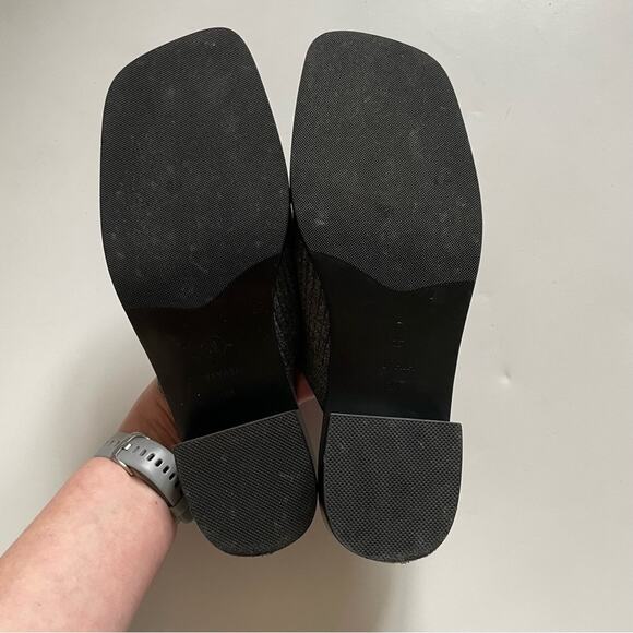 Vivaia Grey Giselle Square Toe Knit Mule - Picture 8 of 10